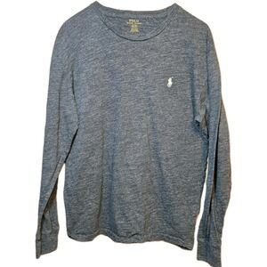 🐎 Polo Ralph Lauren Men's Long Sleeve Gray Heather T-Shirt Sz S/P – Classic Fit